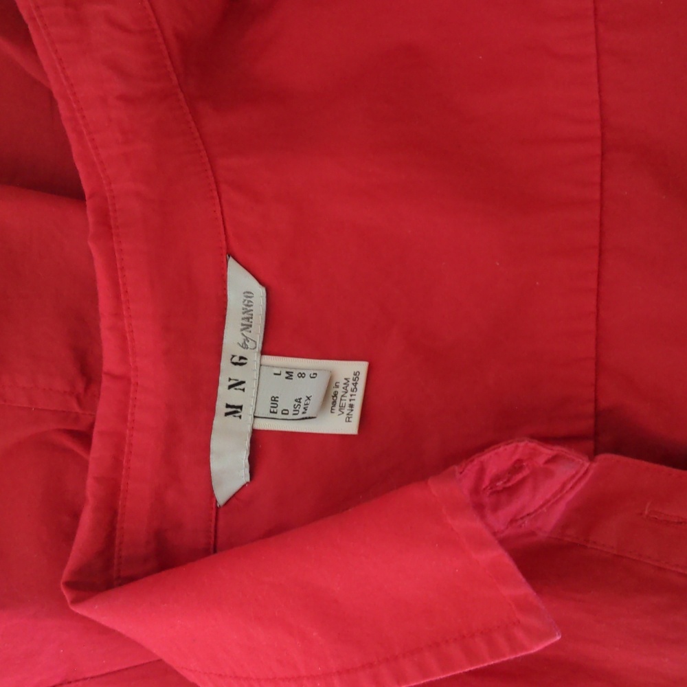 Mango Red Button-Down Shirt - Picture 3 of 3